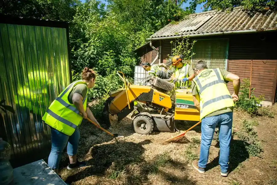 A csapat munka közben